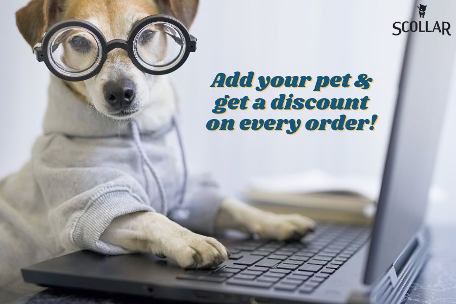 Load video: add pets to your account and save on every order at scollar personalized pet care