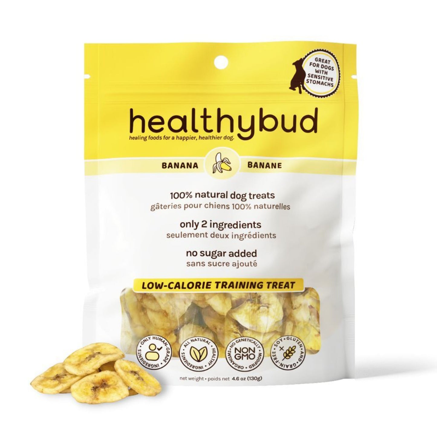 Healthybud™ Banana Chip Treats for Dogs 5.3 oz