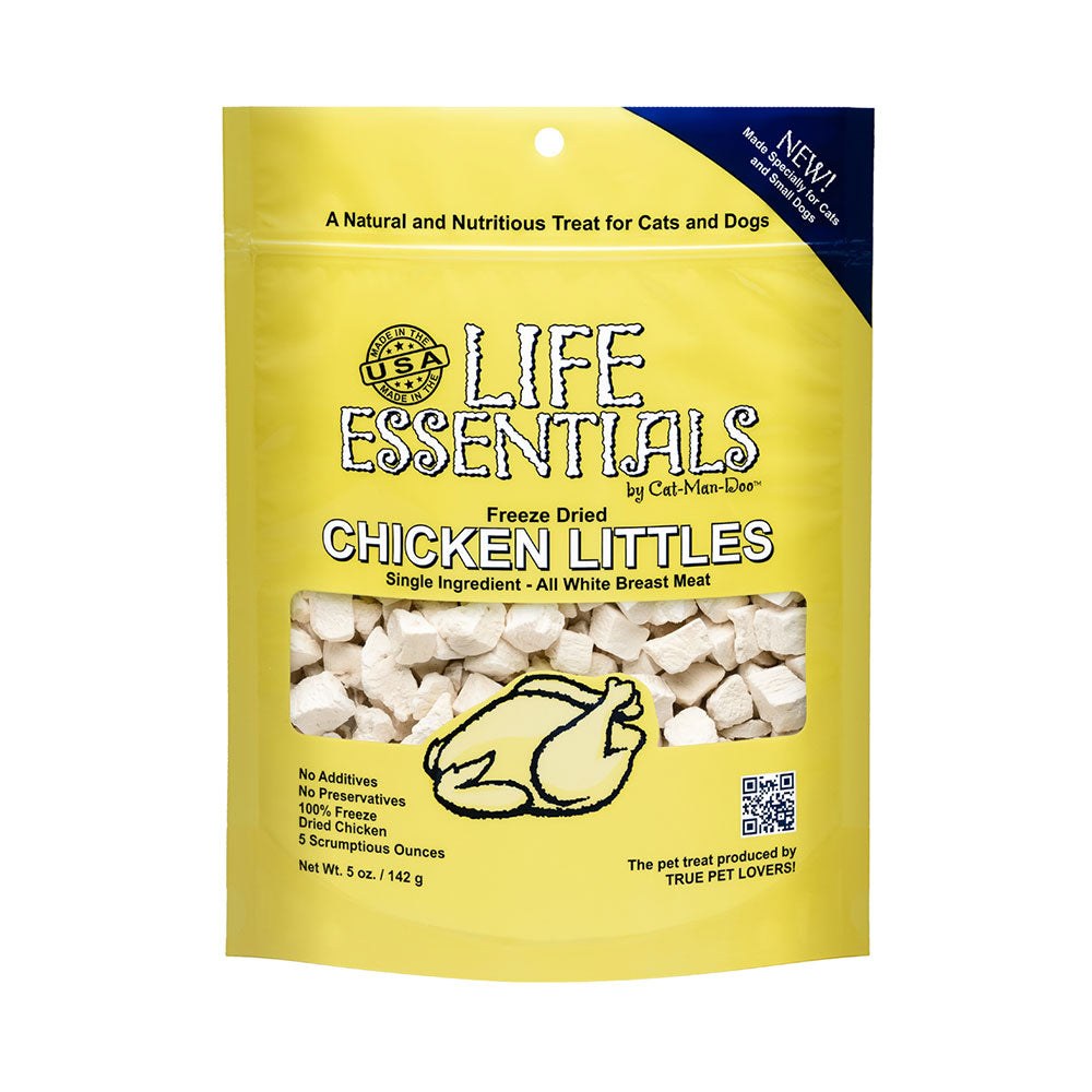 Cat-Man-Doo™ Life Essentials Freeze Dried Chicken Littles for Cat & Dog 5 Oz